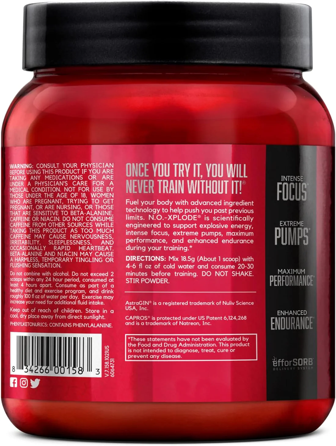 BSN N.O.-XPLODE Pre Workout Powder, Energy Supplement for Men and Women - Image 2