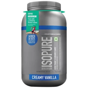 Isopure Whey Protein Isolate Powder With Less Than 1.5 Gm Of Carbs And Vitamins For Immune Support - 1 Kg Cookies & Cream,Vegetarian Protein For Men & Women. Offer Pack,32 Servings