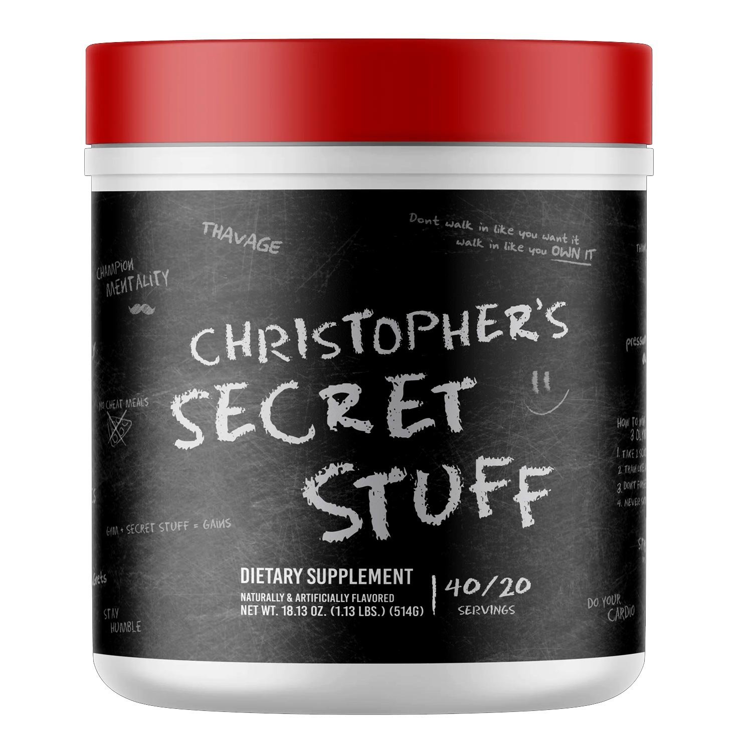 RAW CBUM Series Thavage Pre-Workout a Christopher's Secret Stuff (1.15 lbs./40 Servings)