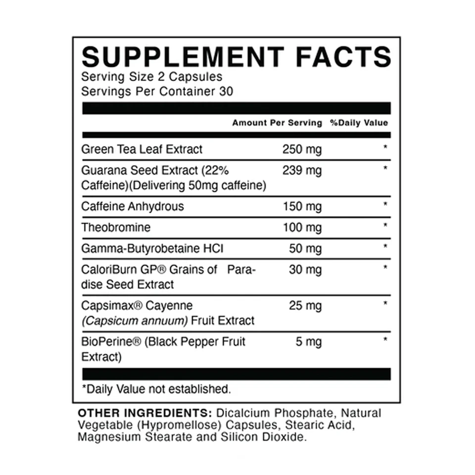 Raw Nutrition - Essential Fat Burner - 60 Capsules - Image 2